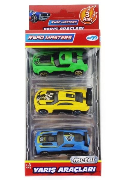 Üçlü Yarış Araçları (2 Asorti)