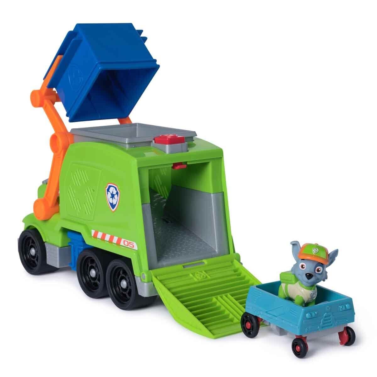 Paw Patrol Rocky ve Crush N Roll Geri Dönüşüm Aracı