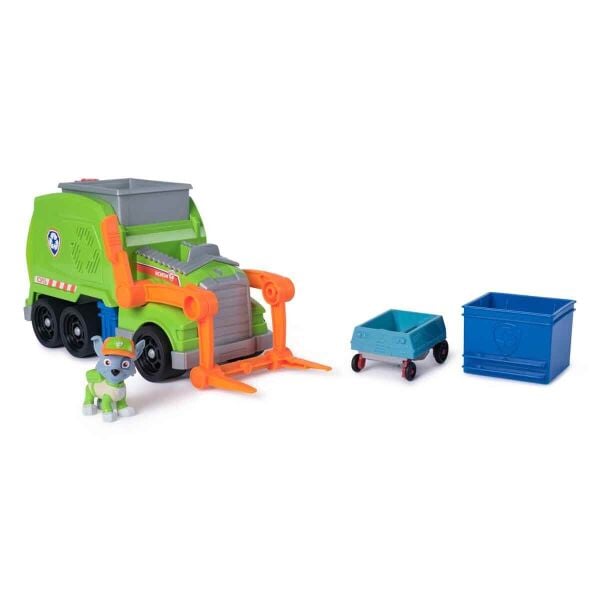 Paw Patrol Rocky ve Crush N Roll Geri Dönüşüm Aracı
