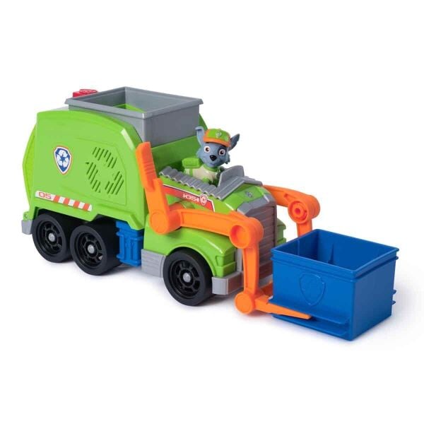 Paw Patrol Rocky ve Crush N Roll Geri Dönüşüm Aracı