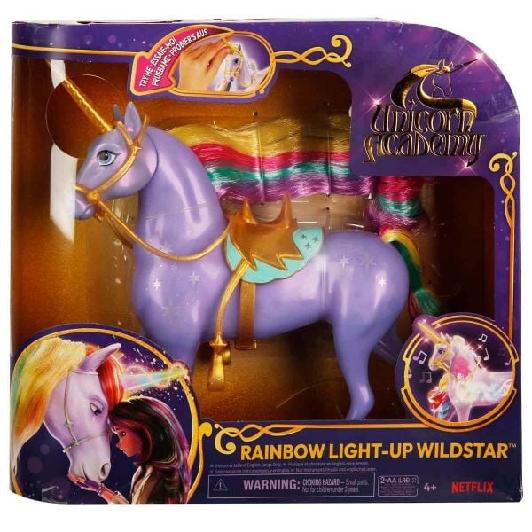 Unicorn Academy Sesli ve Işıklı Unicorn Wildstar 28 cm.