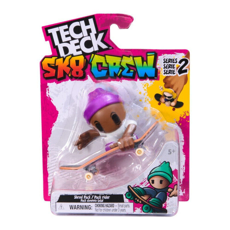 Tech Deck SK8 Crew Figürlü Parmak Kaykayı (6 Asorti)