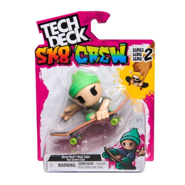 Tech Deck SK8 Crew Figürlü Parmak Kaykayı (6 Asorti)