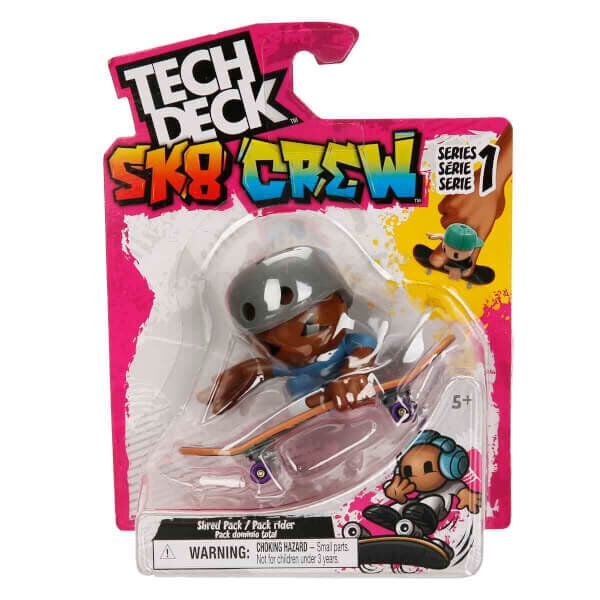 Tech Deck SK8 Crew Figürlü Parmak Kaykayı (6 Asorti)