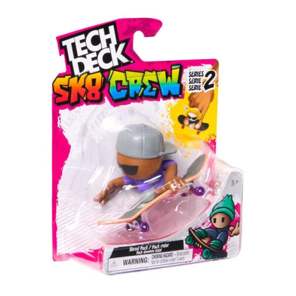 Tech Deck SK8 Crew Figürlü Parmak Kaykayı (6 Asorti)