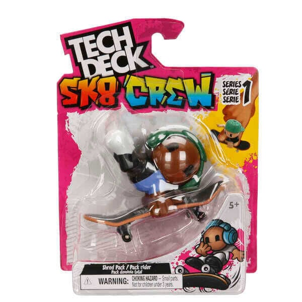 Tech Deck SK8 Crew Figürlü Parmak Kaykayı (6 Asorti)