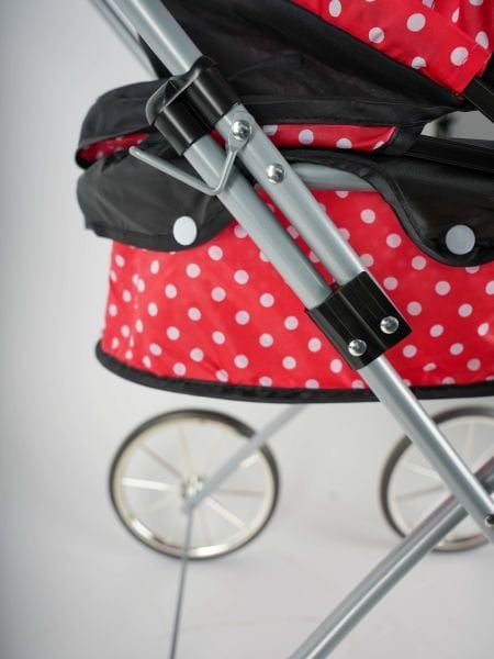 Kapasiteli Gümüş Tekerlekli Bebek Arabası - 50 Kg Taşıma Kapasiteli