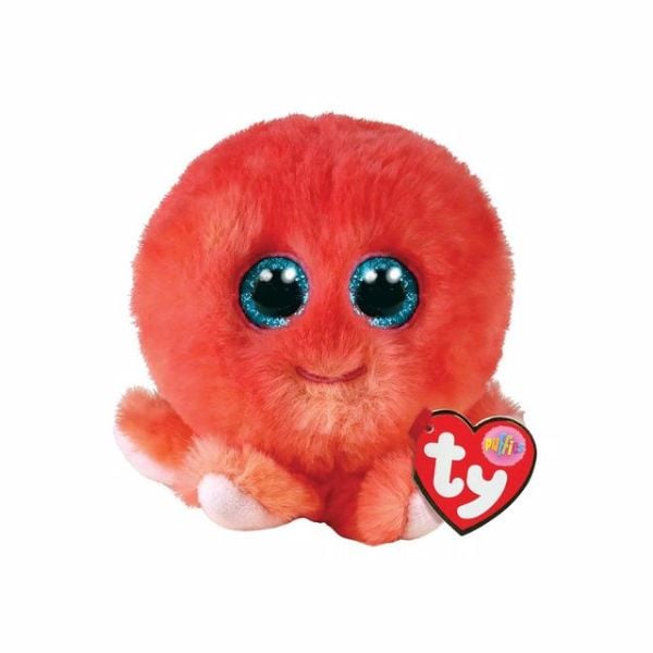 TY Puffies Mercan Ahtapot Sheldon Peluş 7 cm.
