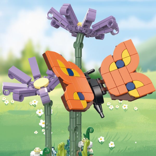 Block Flower Butterfly 173 Pieces