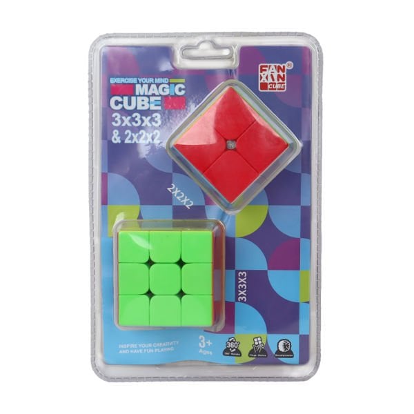2si 1 Arada 3x3x3 ve 2x2x2 Magic Cube Zeka Küpü