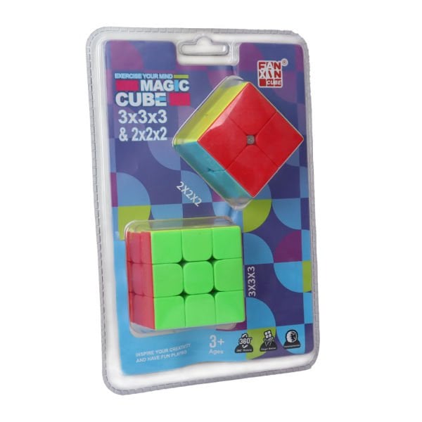 2si 1 Arada 3x3x3 ve 2x2x2 Magic Cube Zeka Küpü
