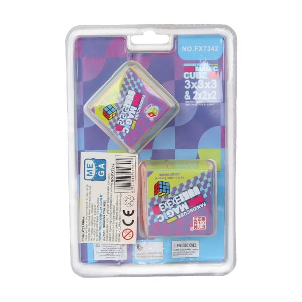 2si 1 Arada 3x3x3 ve 2x2x2 Magic Cube Zeka Küpü