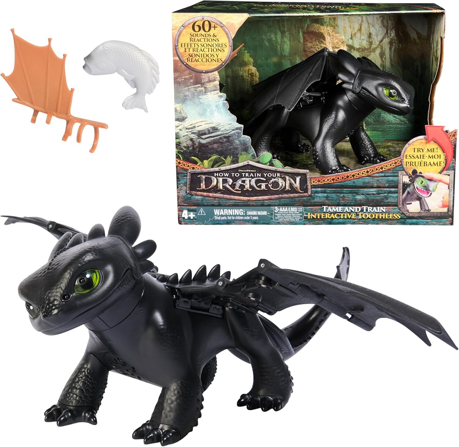 Sesli ve Işıklı Ejderhanı Nasıl Eğitirsin İnteraktif Toothless Dişsiz Figür