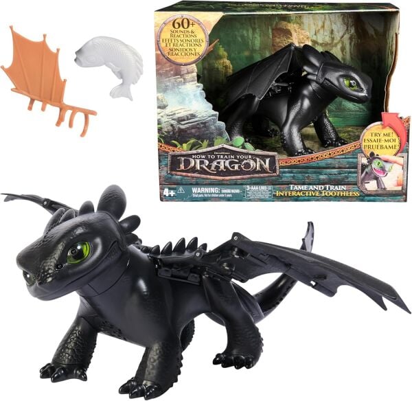 Sesli ve Işıklı Ejderhanı Nasıl Eğitirsin İnteraktif Toothless Dişsiz Figür