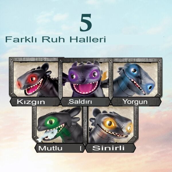 Sesli ve Işıklı Ejderhanı Nasıl Eğitirsin İnteraktif Toothless Dişsiz Figür
