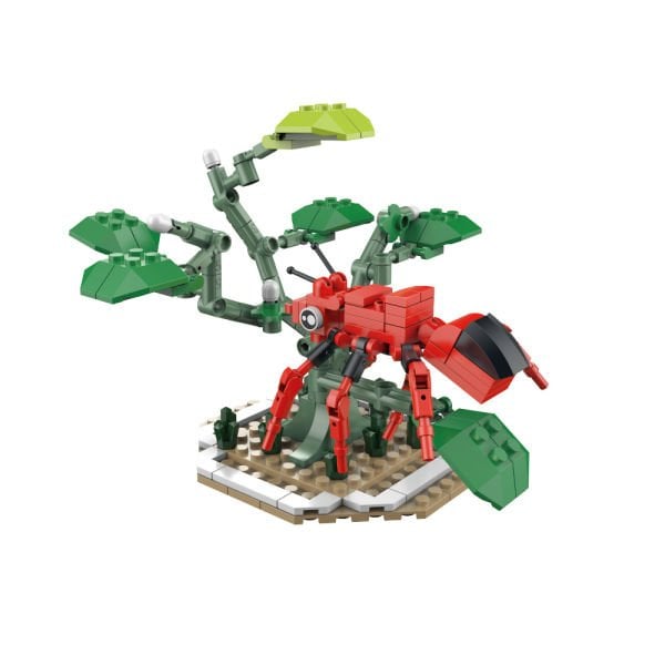 Blok Çiçek Kırmızı Karınca 167 Parça