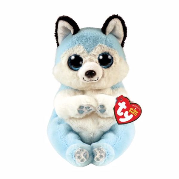 TY Beanie Babies Mavi Sibirya Kurdu Thunder Peluş 20 cm.