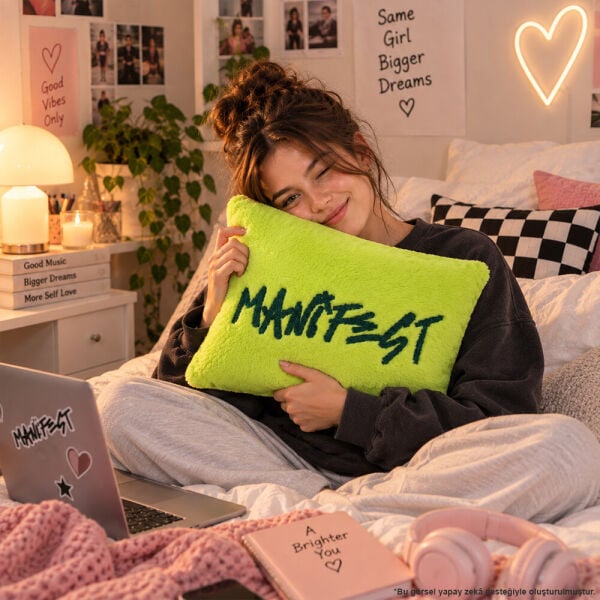 Manifest Yeşil Kırlent 35x45 cm.