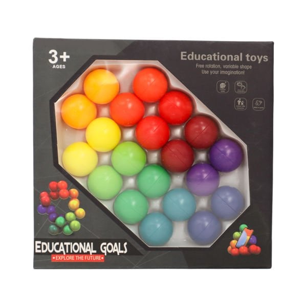 3D Gökkuşağı Renkli Plastik Eğitici Dekompresyon Toplar