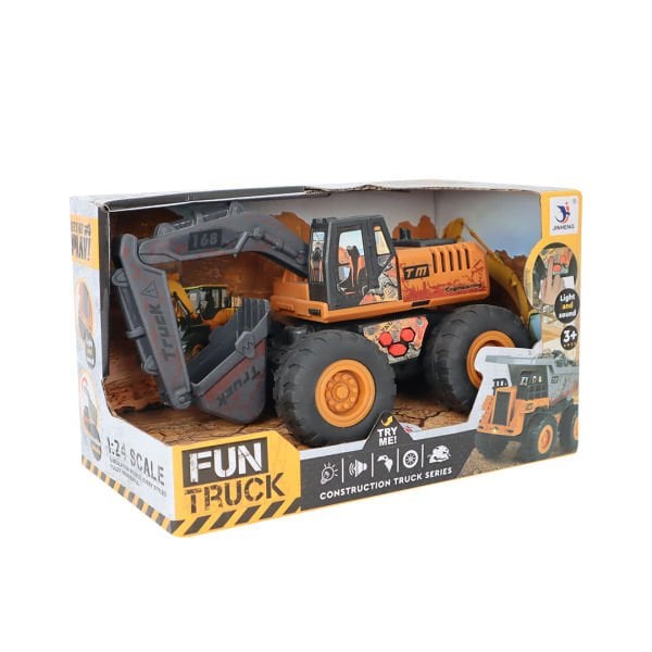 Fun Truck Sesli ve Işıklı Pilli İnşaat Kazıcı