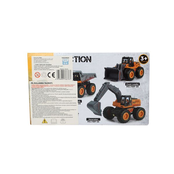 Fun Truck Sesli ve Işıklı Pilli İnşaat Kazıcı