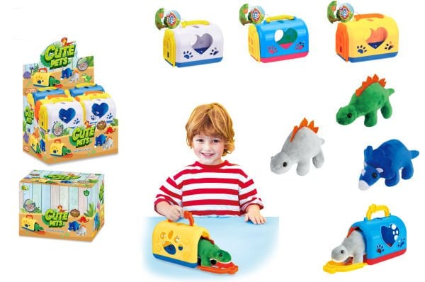 11 cm Kutulu Peluş Dinozor (3 Asorti)