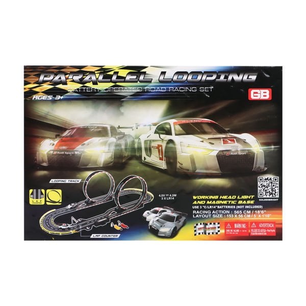 Akrobasi Çemberi 2 Audi Arabalı Yarış Pisti Seti