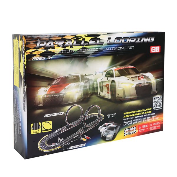 Akrobasi Çemberi 2 Audi Arabalı Yarış Pisti Seti