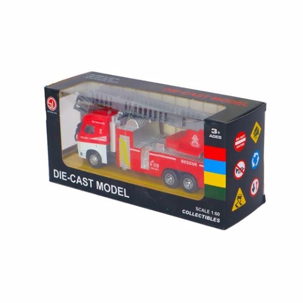 1:60 Çek Bırak İtfaiye Aracı (4 Asorti)