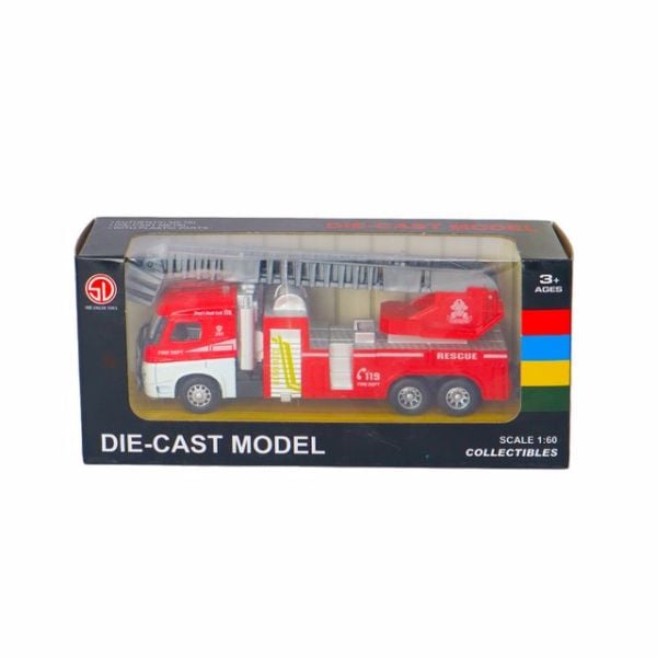 1:60 Çek Bırak İtfaiye Aracı (4 Asorti)