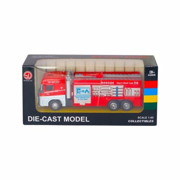 1:60 Çek Bırak İtfaiye Aracı (4 Asorti)