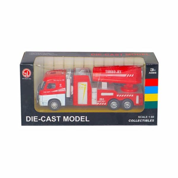 1:60 Çek Bırak İtfaiye Aracı (4 Asorti)