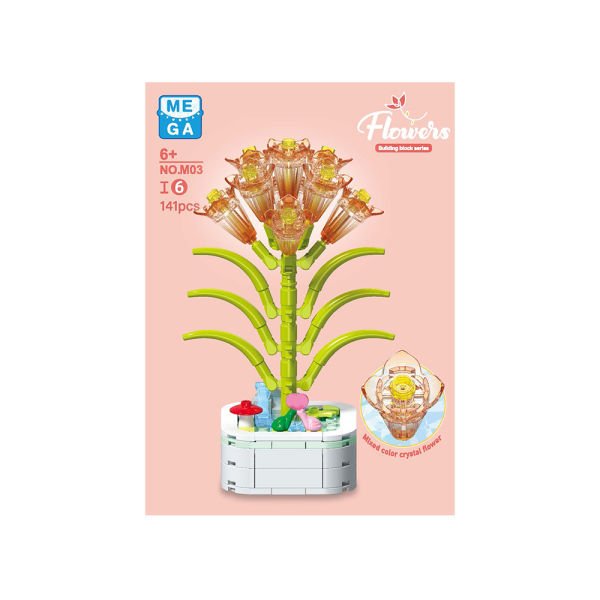 Kristal Çiçekler Yapı Blokları (8 Asorti)