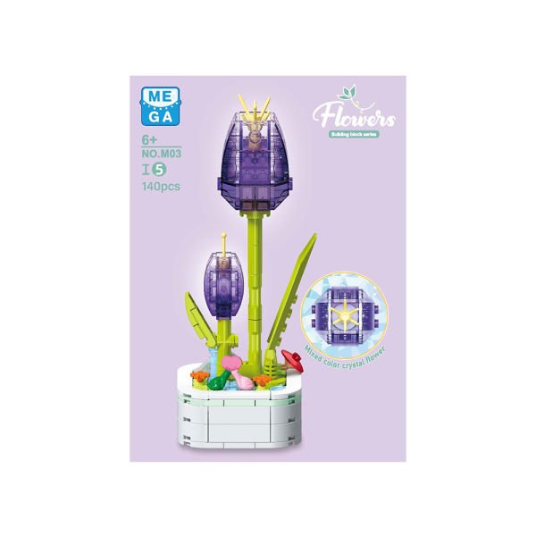 Kristal Çiçekler Yapı Blokları (8 Asorti)