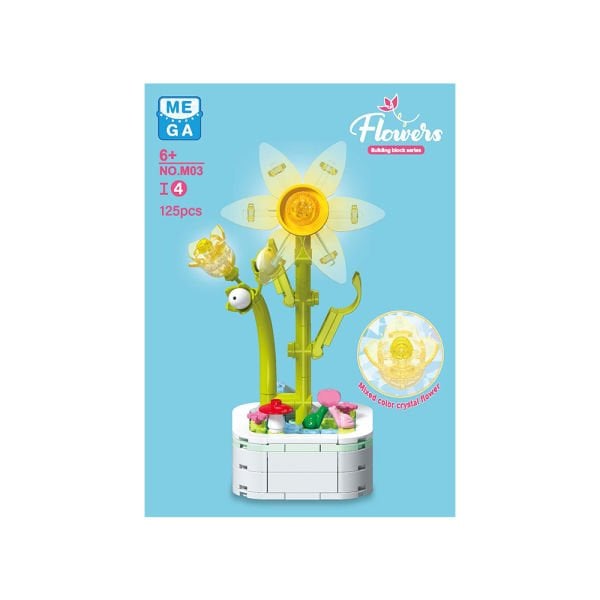 Kristal Çiçekler Yapı Blokları (8 Asorti)