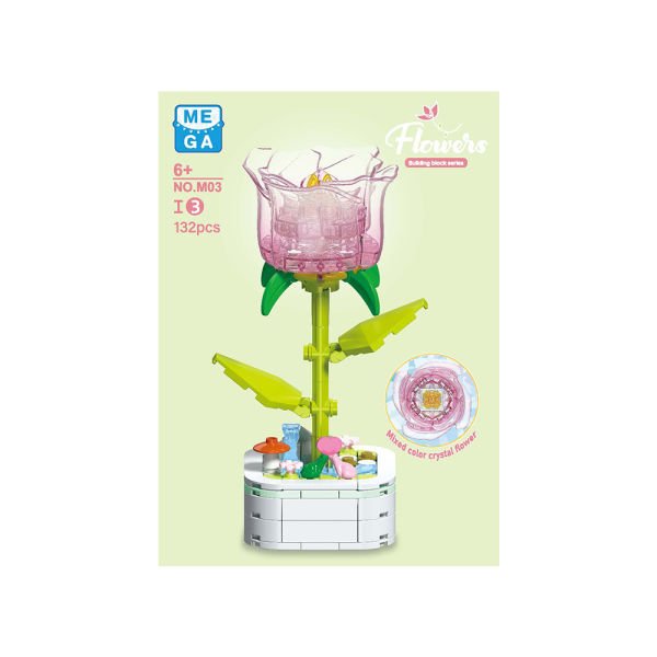Kristal Çiçekler Yapı Blokları (8 Asorti)