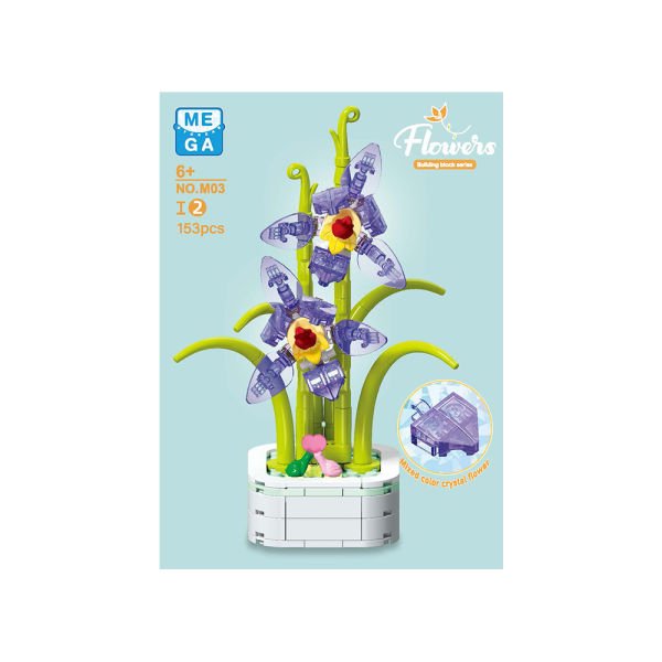 Kristal Çiçekler Yapı Blokları (8 Asorti)