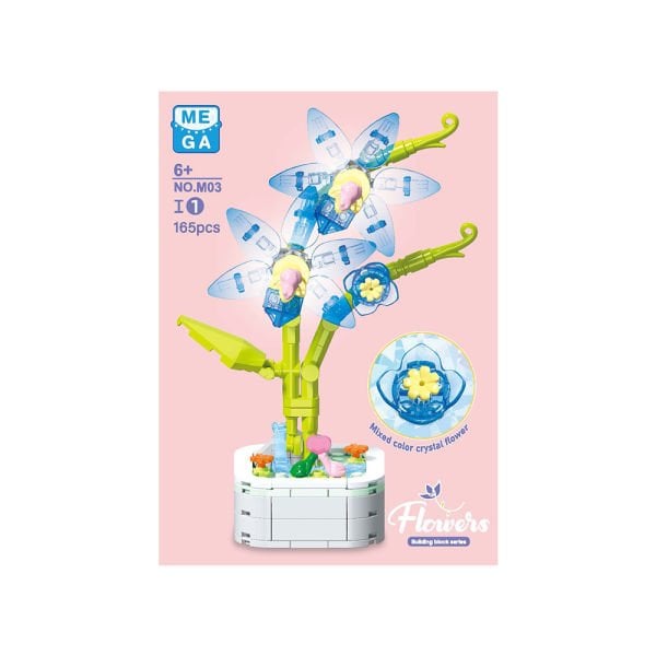 Kristal Çiçekler Yapı Blokları (8 Asorti)