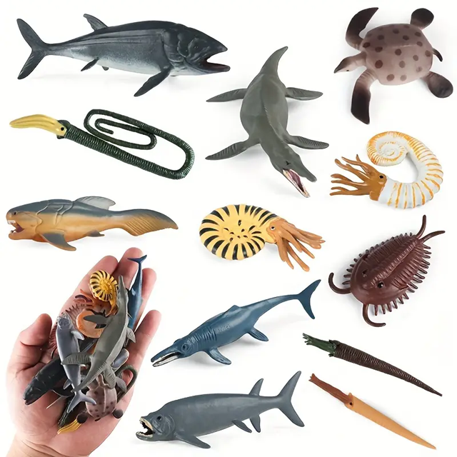 12 Parça Tüpte Deniz Hayvanları Seti