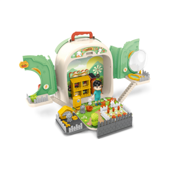 Yeşil Çantalı Tavşan Oyun Seti