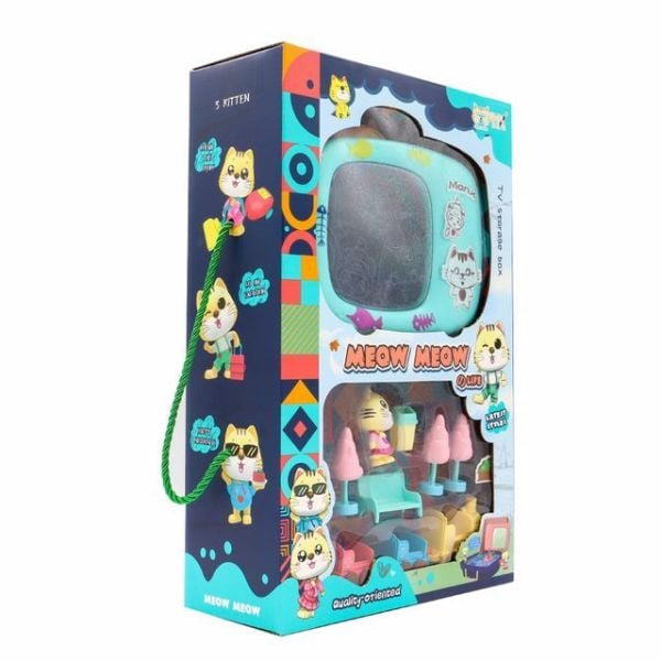 Meow Meow Eğlenceli Havuz Figürleri ve Bavulu