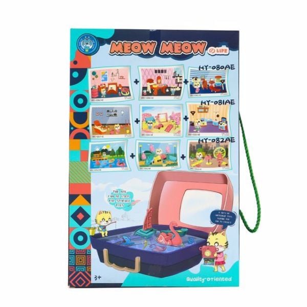 Meow Meow Eğlenceli Havuz Figürleri ve Bavulu