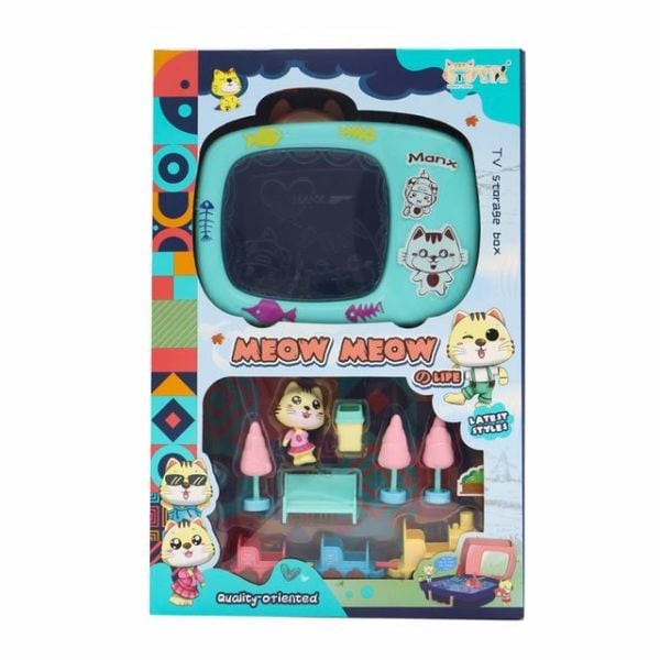 Meow Meow Eğlenceli Havuz Figürleri ve Bavulu