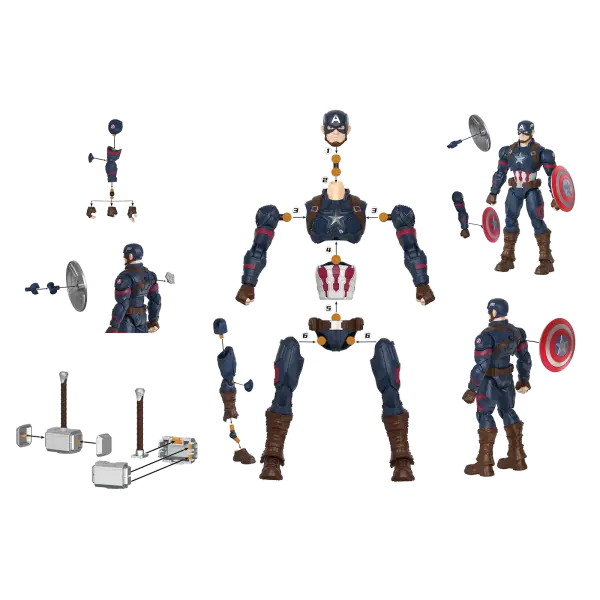 Blokees Marvel Avengers Infinity Saga Captain America Figür Yapım Seti 94 Parça