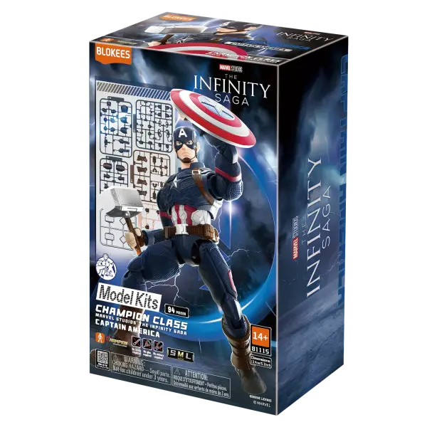 Blokees Marvel Avengers Infinity Saga Captain America Figür Yapım Seti 94 Parça