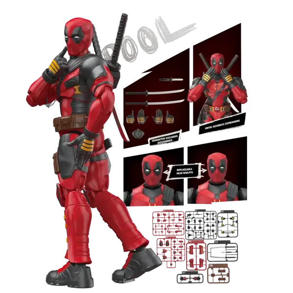 Blokees Marvel Deadpool & Wolverine Deadpool Figür Yapım Seti 90 Parça