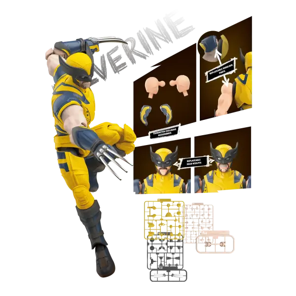 Blokees Marvel Deadpool & Wolverine Wolverine Figür Yapım Seti 101 Parça