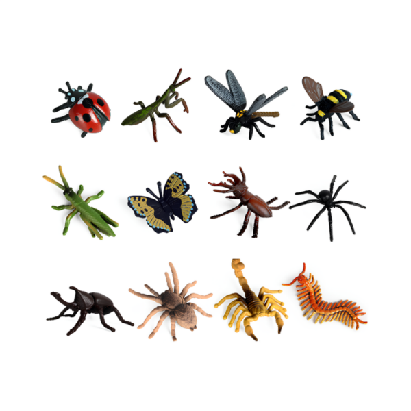 6'lı Mini Böcekler Hayvan Seti (2 Asorti)