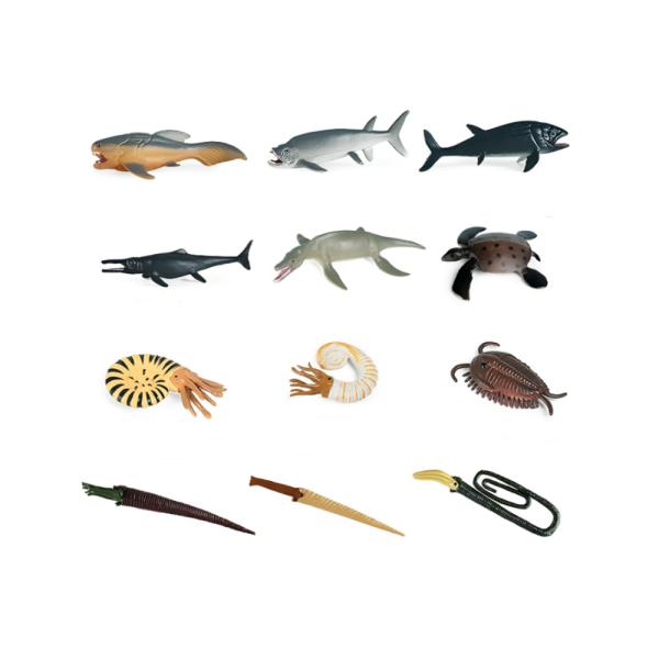 6'lı Tarih Öncesi Okyanus Canlıları Hayvan Seti (2 Asorti)