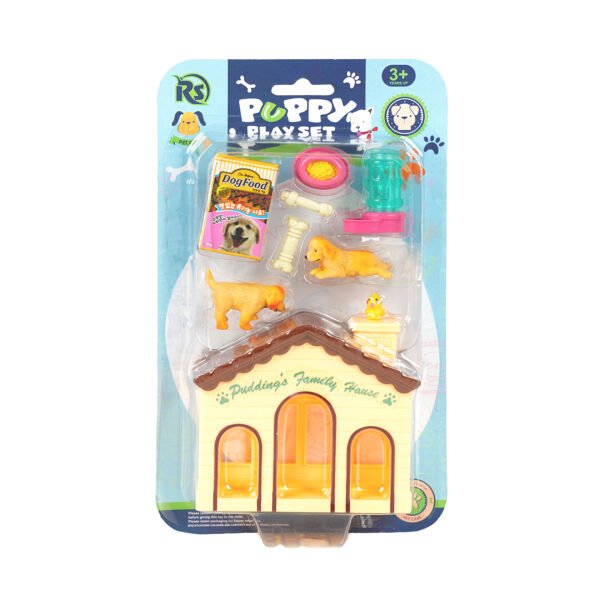 Evcil Hayvan Yavru Köpek Kulübesi Oyun Seti
